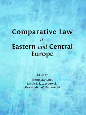 cover image of Comparative Law in Eastern and Central Europe